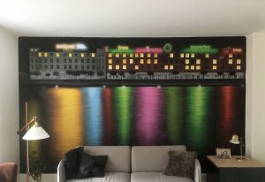 mural living room