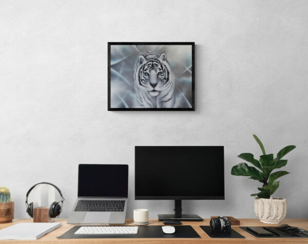 Tiger kunst tryk Giclèe af kunstner BecomeOne