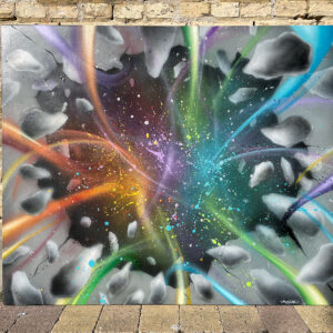 Abstrakt graffiti maleri