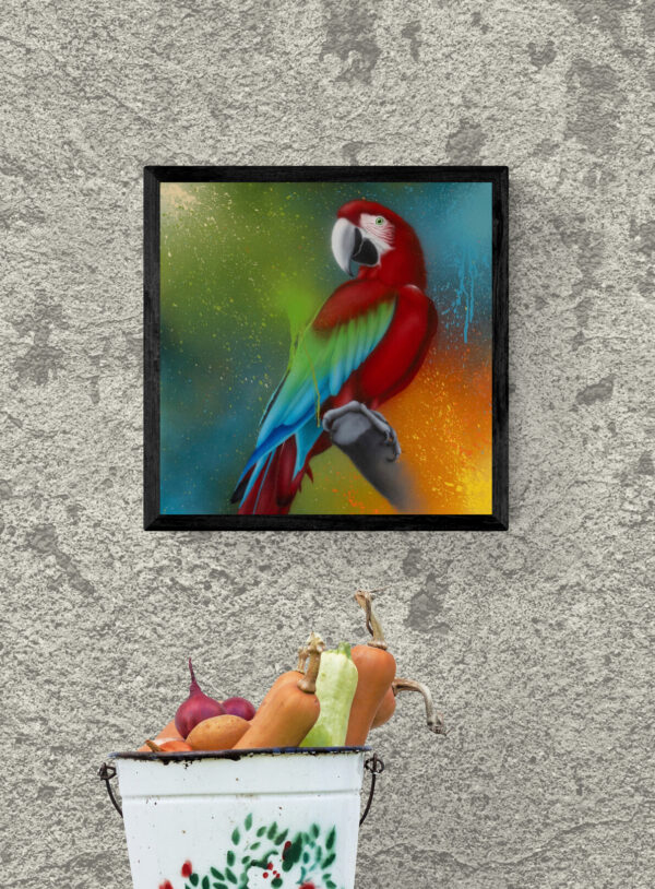 papegøje kunst tryk