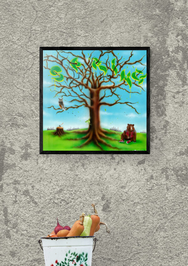 spring painting graffiti art